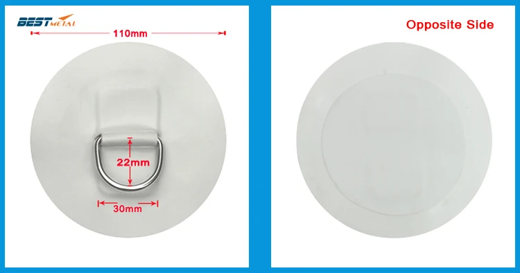 Черный зеленый красный белый синий цвет 4,3 дюйма нержавеющая сталь d-образное кольцо ПВХ патч для ПВХ надувной лодки плот для шлюпки, байдарки