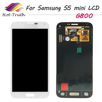 

For Samsung Galaxy S5 Mini G800 G800F G800H Super AMOLED LCD Display Touch Screen Digitizer Assembly with Sticker Tempered Glass