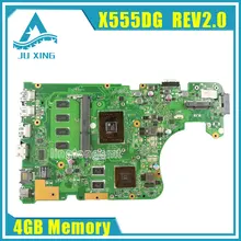 Original X555Y X555YI Motherboard For Asus X555DG rev2.0 Mainboard With Processor 100% tested + 90 Warranty days