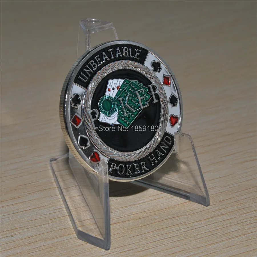 

Free shipping 5pcs/lot,Brazil Unbeatable Poker Hand Poker Silver Coin - AA11