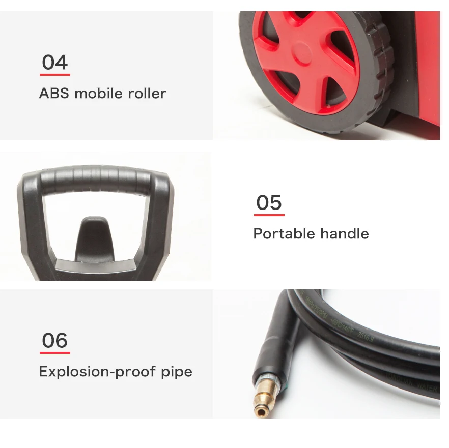 AutoCare High Pressure Cleaner Car Washer 1400W 1600PSI 1.36GPM spray gun detergent bottle turbo water hose self-washing machine