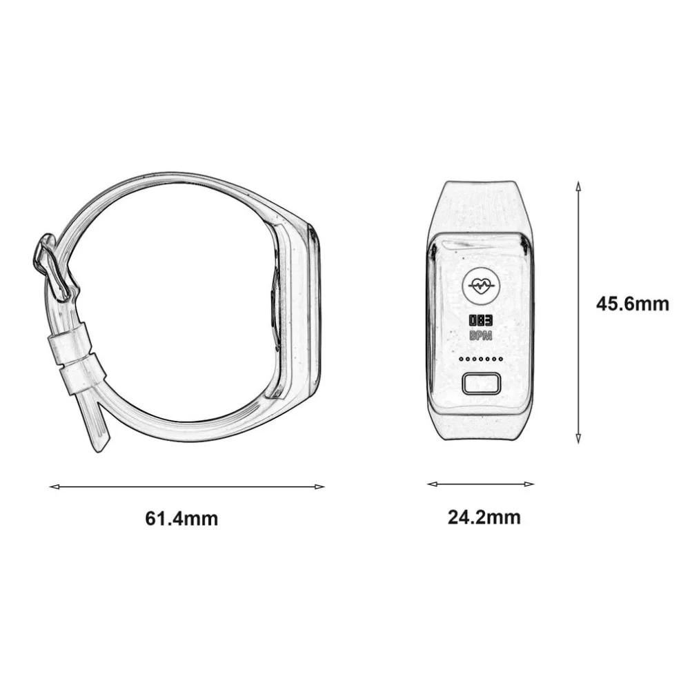 Горячие Bluetooth Смарт-часы Android/IOS Спорт Шагомер сна монитор здоровья часы браслет пульса монитор артериального давления