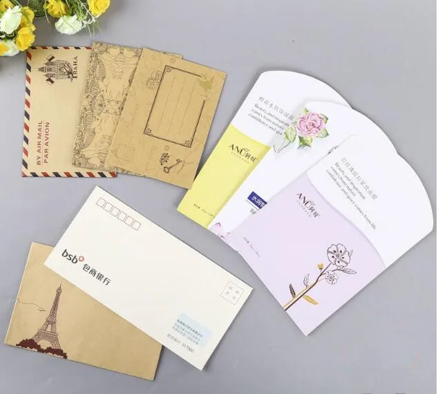 

2000PCS/LOT Customized Business Envelope Company Name LOGO Wedding Party Invitation Envelope