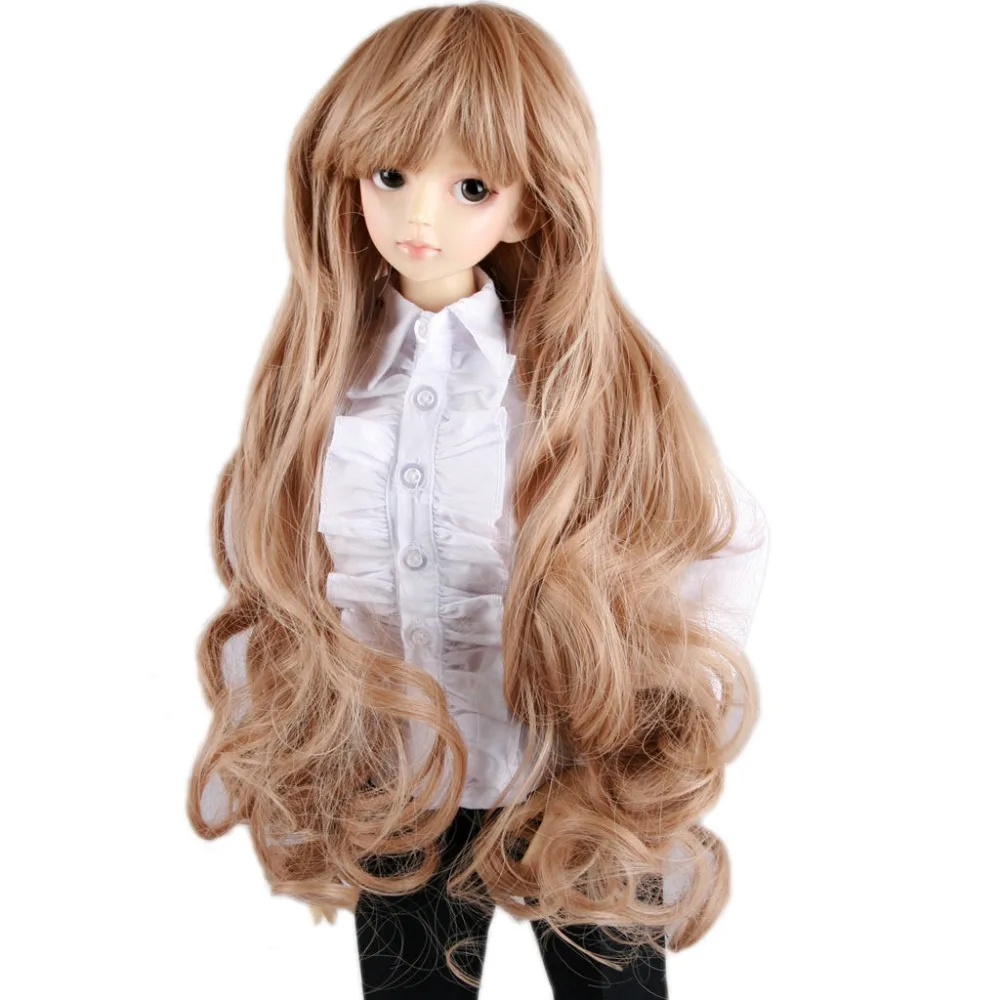 

[wamami] 18# Brown Long Wavy Wig For 1/3 SD AOD DOD DZ BJD Dollfie 8"-9" inch
