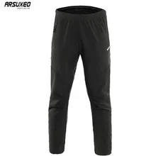 ARSUXEO ветрозащитный Теплый Термальность Открытый спорт Горный велосипед Для мужчин Велоспорт Длинные брюки Светоотражающие Велоспорт Брюки