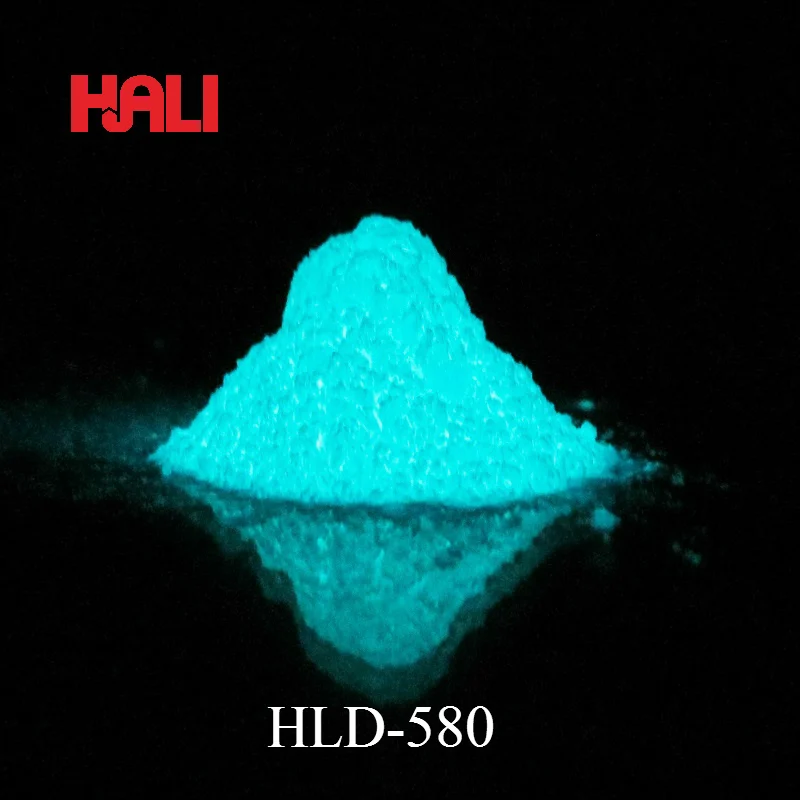 Светящиеся в темноте пигментарный порошок, фотолюминесцентный порошок, люминесцентного порошка - Цвет: HLD-580