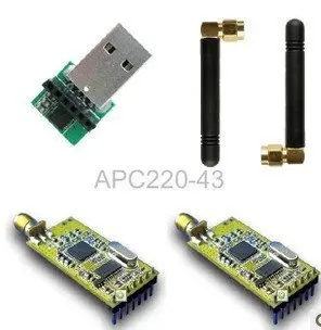

1pcs APC220 Wireless serial Data Communication Module+ 1 USB Adapter