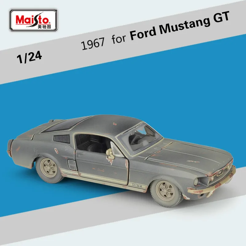 

Maisto 1967 for Ford Mustang GT Old Version Simulation Alloy Car Model Collection Ornaments for Volkswag Beatle Scale 1:24 Toys