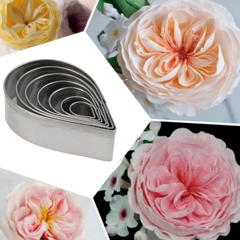 Cake Mold Pastry Baking Mould 7Pcs/Set Drop Shape Cake Cookie Cutter Molds Kitchen Accessories Stainless Steel DIY Tool Cake Mold Pastry Baking Mould 7Pcs/Set Drop Shape Cake Cookie Cutter Molds Kitchen Accessories Stainless Steel DIY Tool