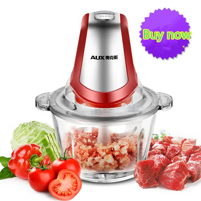 Stainless steel 2L big capacity Automatic Meat Grinder Household Mincer