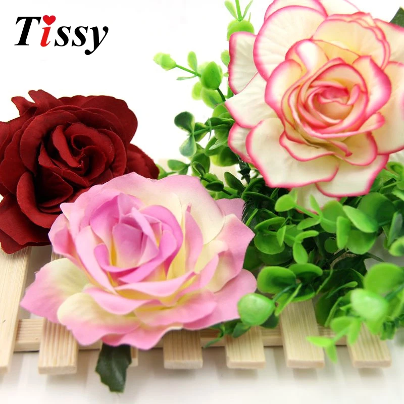 10 шт. DIY искусственный цветок розы головки для Свадебная вечеринка украшение