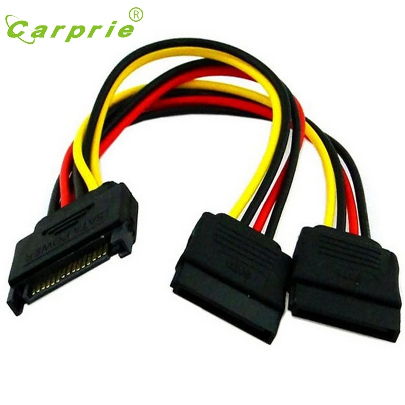 

Connector Cable 15Pin SATA Male To 2 Female 15Pin Power HDD Splitter Feb13 CARPRIE MotherLander