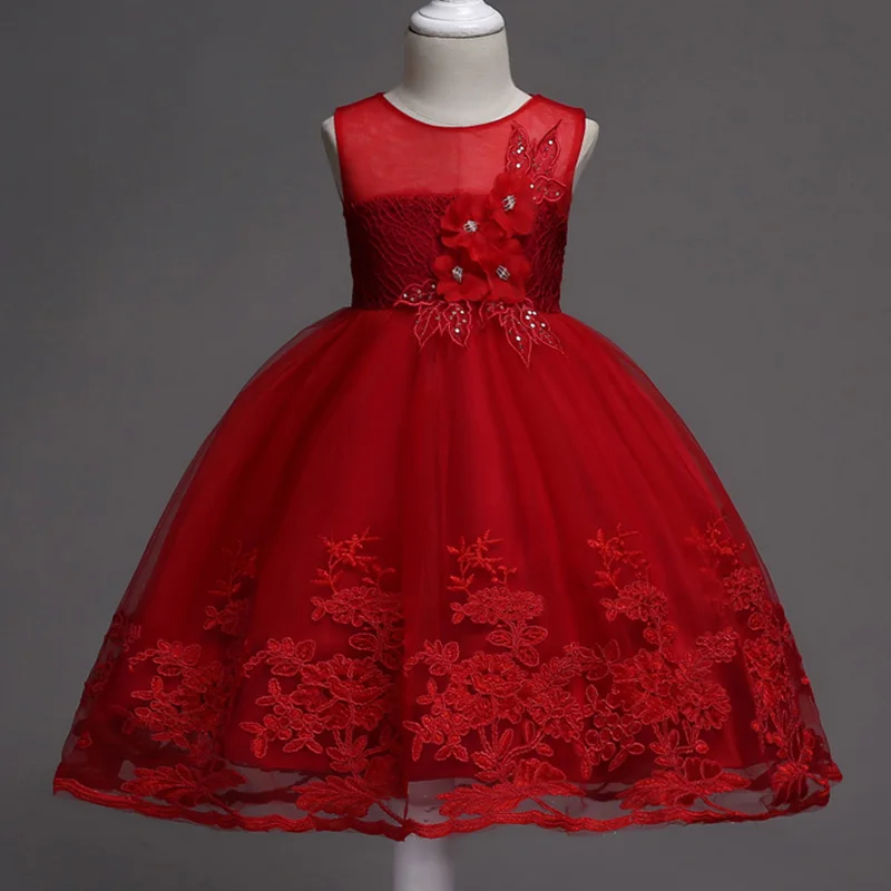 Сетчатые кружевные платья с аппликацией для девочек на свадьбу; платье принцессы для первого причастия; костюм с юбкой-пачкой для малышей