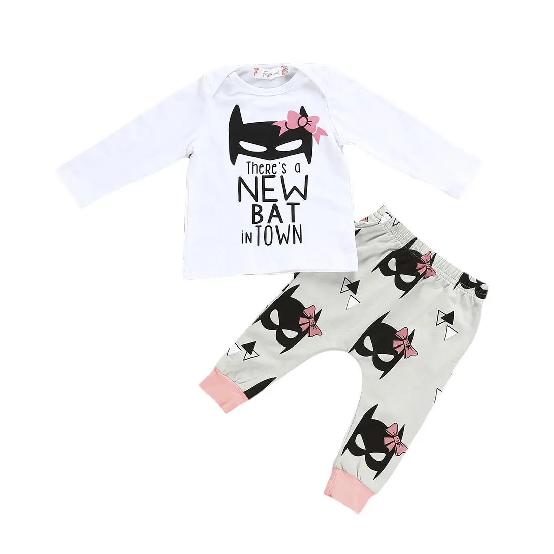 2017 Newborn Baby Girls Bat Clothing Set Infant Babies Girl Full Sleeve