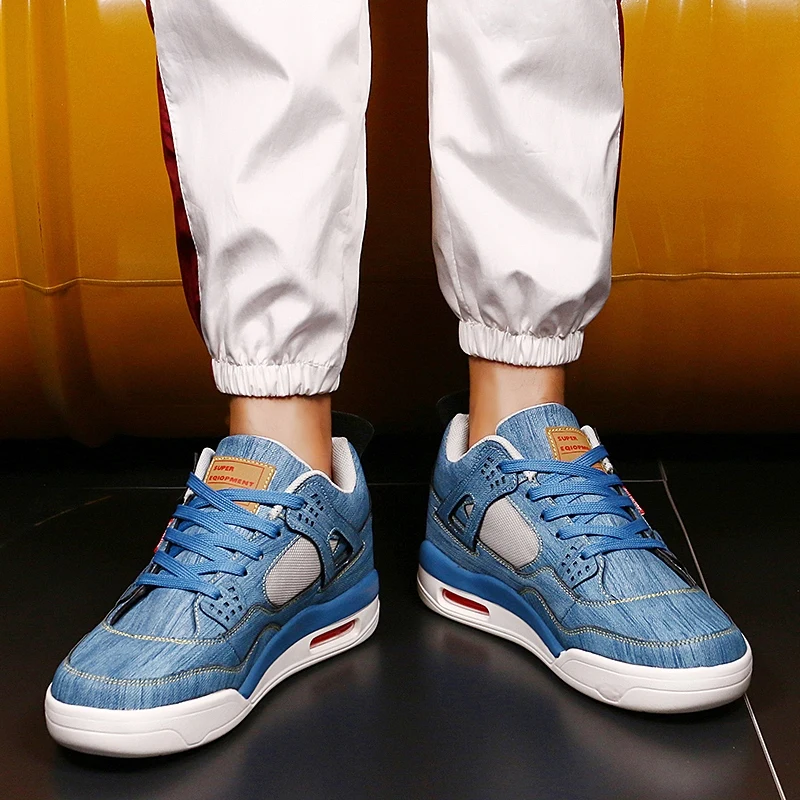 Denim Air Cushion Men's Shoes Sports and Leisure Men's Shoes Pure Canvas Shoes Lovers Casual Shoes Large Size Men's Shoe 46 Denim Air Cushion Men's Shoes Sports and Leisure Men's Shoes Pure Canvas Shoes Lovers Casual Shoes Large Size Men's Shoe 46