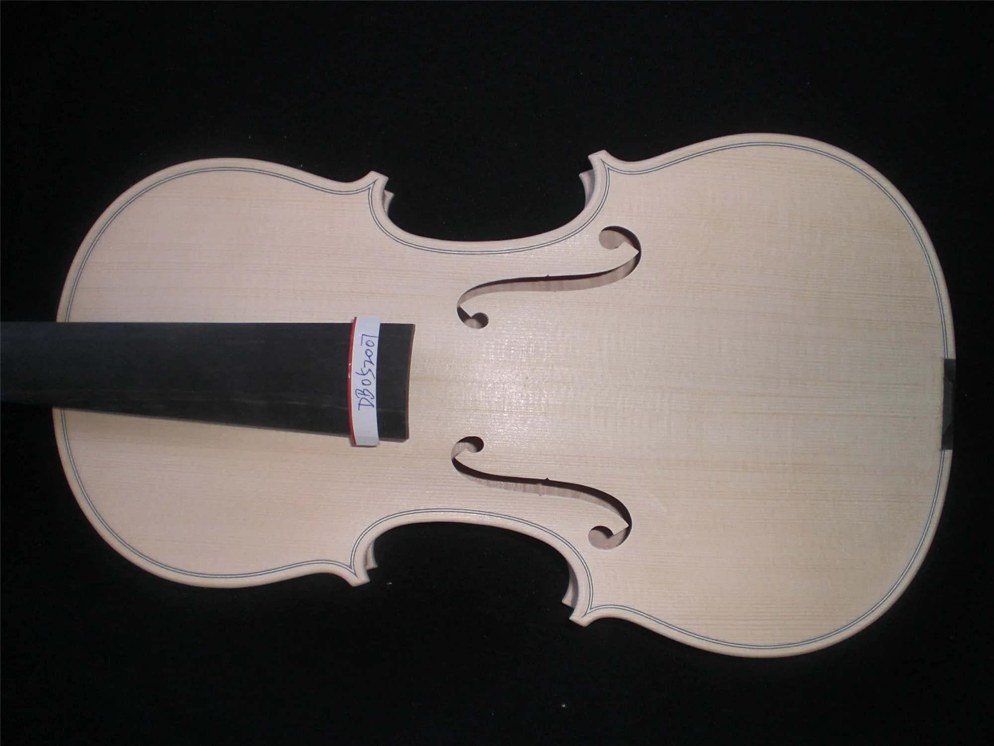 

1 PC Unvarnished White Violin 4/4 with One Piece Maple Back Nice Grains Good Sound Spruce Top