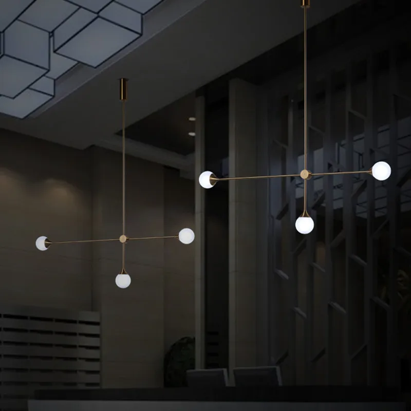 

Pendant Light Creative Branch LED Lamp Magic Bean Molecular 3 Heads Suspension lamp living room restaurant Home Lighting G244