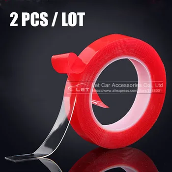 

2PCS/LOT Super Strong Double-sided Transparent Clear Acrylic Foam Adhesive VHB Tape Multi-role Tape (6mm-30mm) 3 Meters