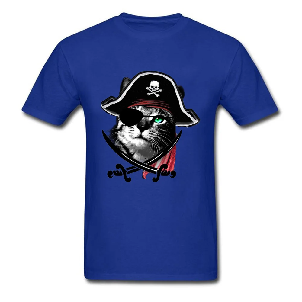 Crazy CATain Jack Men T-Shirt 2018 Discount Lovers Day Short Sleeve Crew Neck All Cotton Tops Tees Normal Sweatshirts CATain Jack blue