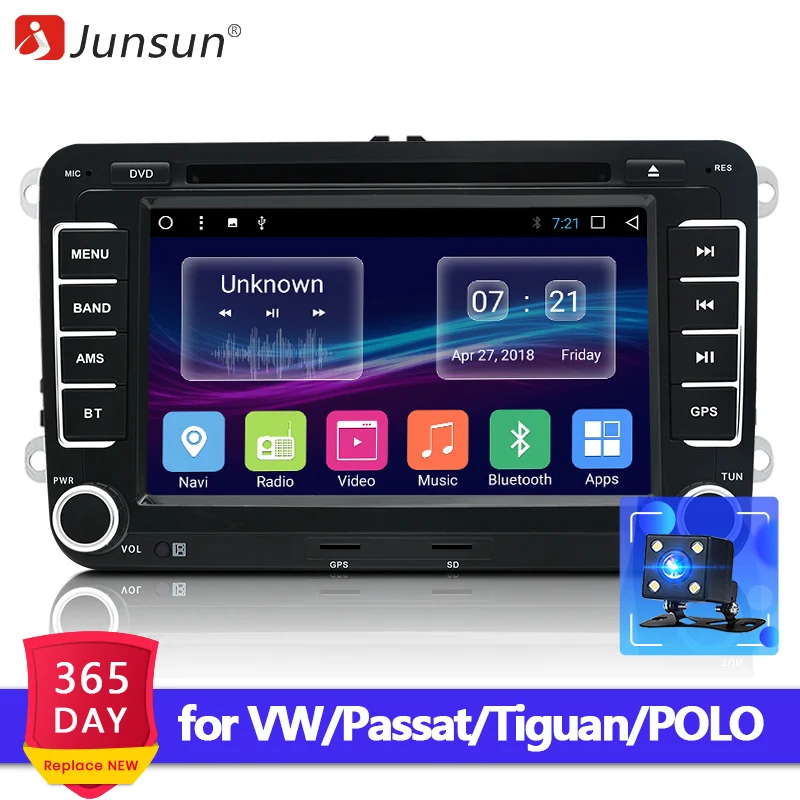 Top Junsun 7"Android Car Multimedia player 2 Din Autoradio For VW/Golf 5/Passat b6/SEAT Leon/Tiguan/Skoda/Octavia/POLO GPS Car Radio 0 Top Junsun 7"Android Car Multimedia player 2 Din Autoradio For VW/Golf 5/Passat b6/SEAT Leon/Tiguan/Skoda/Octavia/POLO GPS Car Radio 0