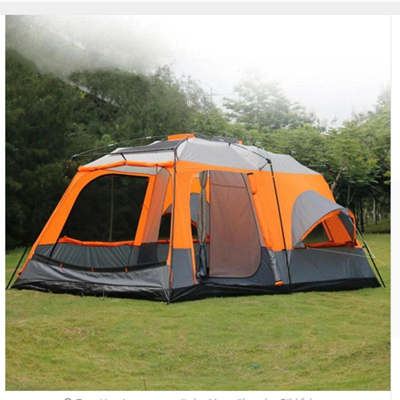 Luxury Ultralarge High Quality One Hall Two Bedrooms 6 8 10 12 Outdoor Camping Tent 215cm Height Waterproof Party Family Tent Luxury Ultralarge High Quality One Hall Two Bedrooms 6 8 10 12 Outdoor Camping Tent 215cm Height Waterproof Party Family Tent