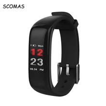 SCOMAS P1 Plus Color Display Heart Rate Monitor Blood Pressure font b Smart b font Watches