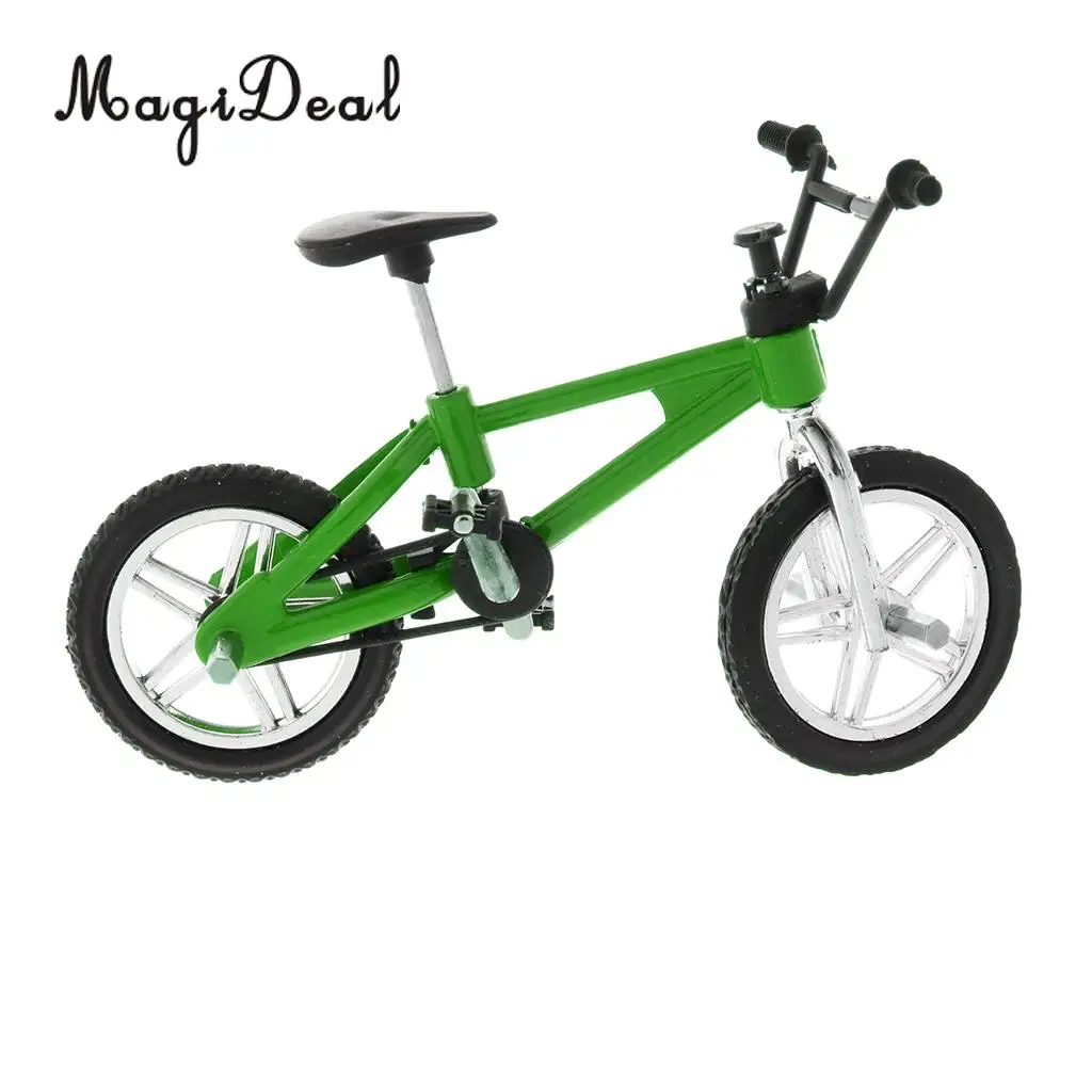 1:24 Scale Alloy Miniature Finger Bike Bicycle Diecast Vehicle Model Desk Gadget Relaxation Toy for Children Kids Boys Xmas Gift
