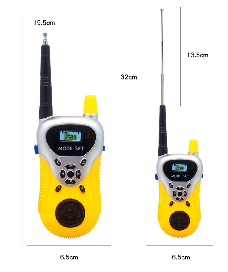 2 шт./лот, лидер продаж, портативная электронная рация, детский мини-рация, детская портативная двухсторонняя радио игрушка