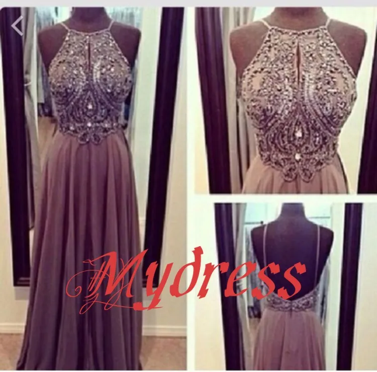 

2015 Spaghetti Strap A Line Champagne Real Picture Long Prom Dress 2015 Chiffon Evening Gown longo vestido de festa (PD-P167)
