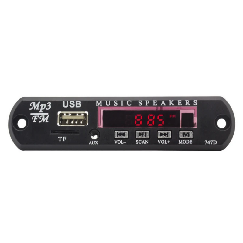 MP3 декодер плата DC 12V блок питания Micro USB TF радио аудио модуль для автомобиля