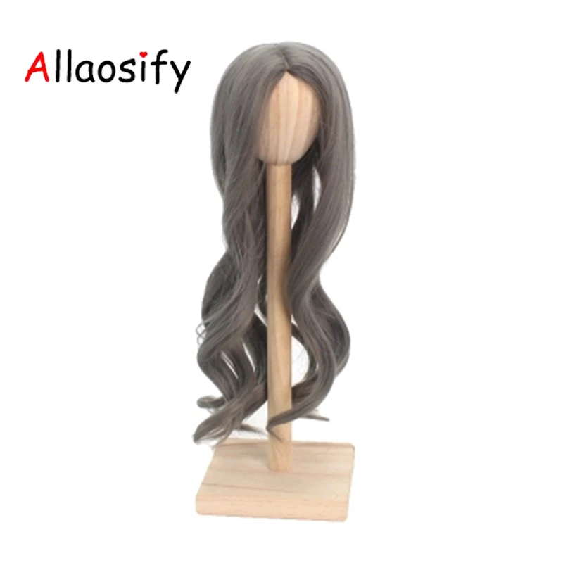 Allaosify Bjd/SD как кукольный парик, длинные вьющиеся волосы, 1/3, 1/4, 1/6, высокая температура, красивый парик с челкой