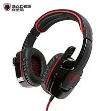 SADES SA 901 Gaming Headphones USB Plug 7 1 Surround Stereo Deep Bass Game Headset Earphone