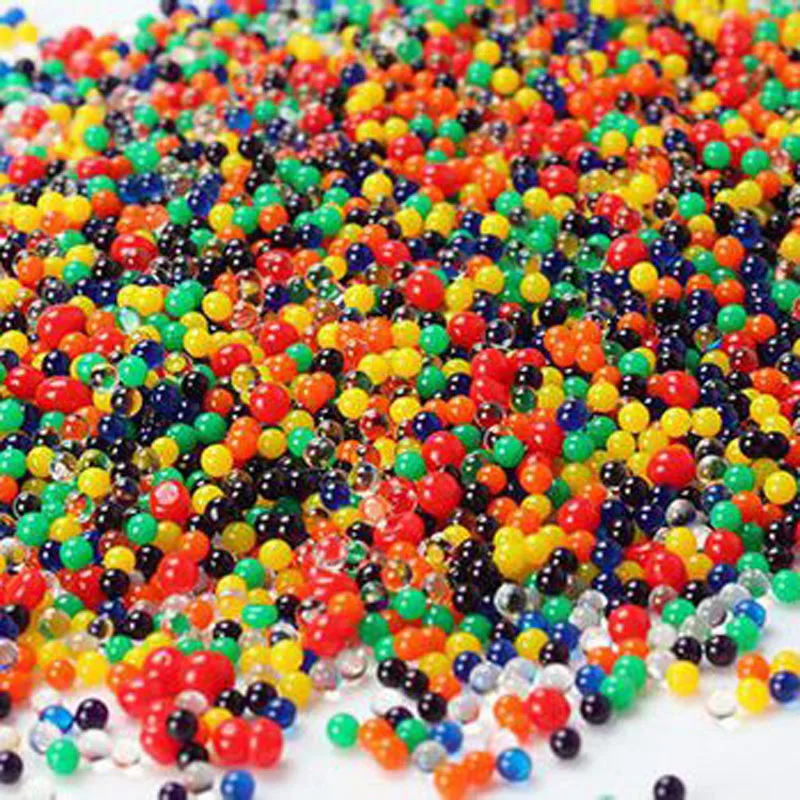 Best 2000pcs lot Water Beads Pearl Shaped Crystal Soil Mud Grow Magic