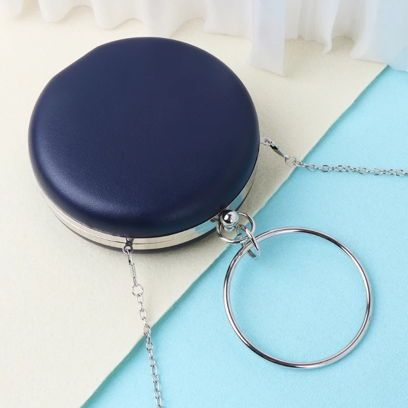 THINKTHENDO Women's Fashion Handbag Mini Round Clutch Evening Bag Purse Wedding Party Bags THINKTHENDO Women's Fashion Handbag Mini Round Clutch Evening Bag Purse Wedding Party Bags