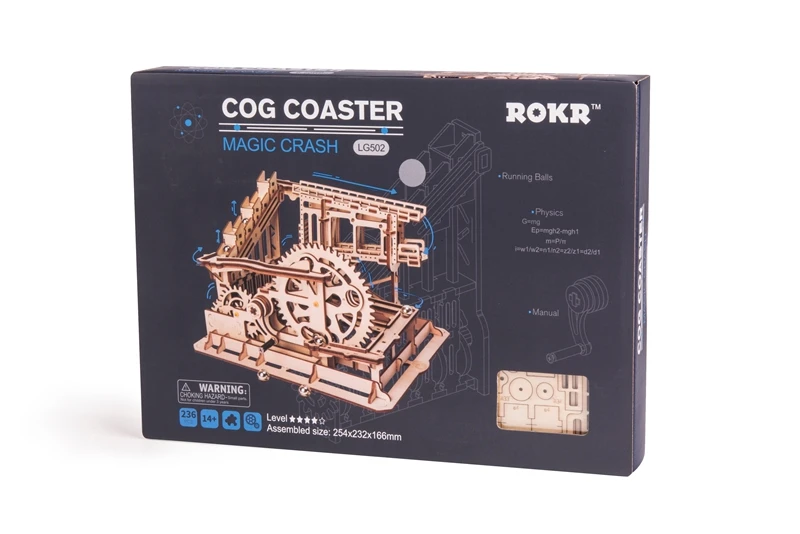 Robotime DIY Cog Coaster Magic Творческий мрамор Run деревянная игра Модель Строительство Наборы сборки игрушка в подарок для детей и взрослых LG502