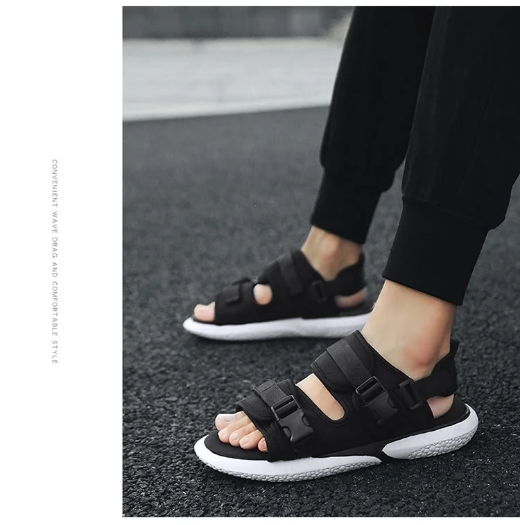 Новая акция 2018 Летняя мода Для мужчин; Верхняя одежда сандалии пляжная обувь модные сандалии для отдыха шлепанцы для улицы 061