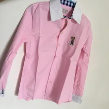 Акция, Детские рубашки с длинными рукавами для мальчиков, хлопок, детские розовые рубашки для мальчиков 6, 8, 10 лет, одежда