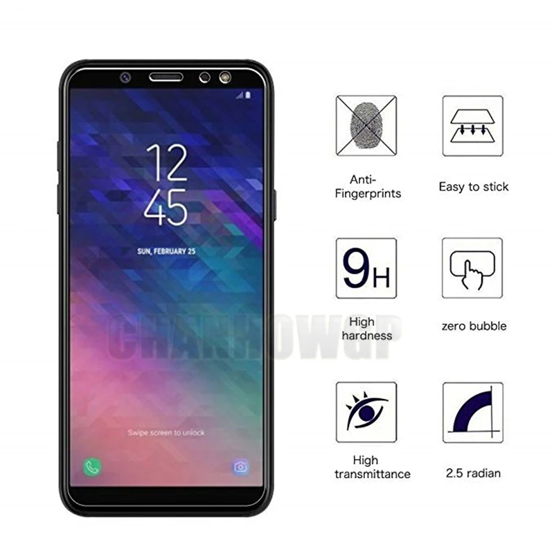 9H закаленное стекло для samsung Galaxy A6 A600 A600FN Защитная пленка для samsung A6+ A6 Plus A605 A605FN Sklo