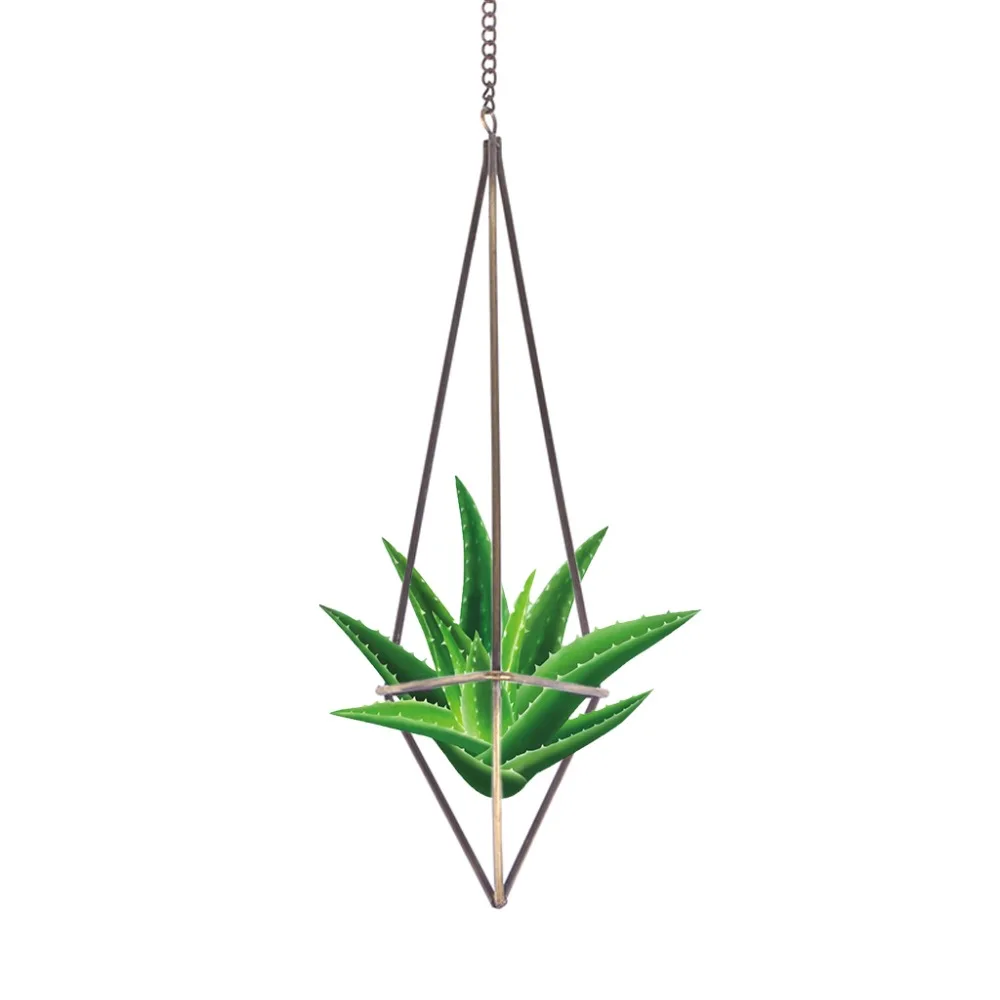 Gardening Supplies Geometric Hanging Air Plants Rack Holder
