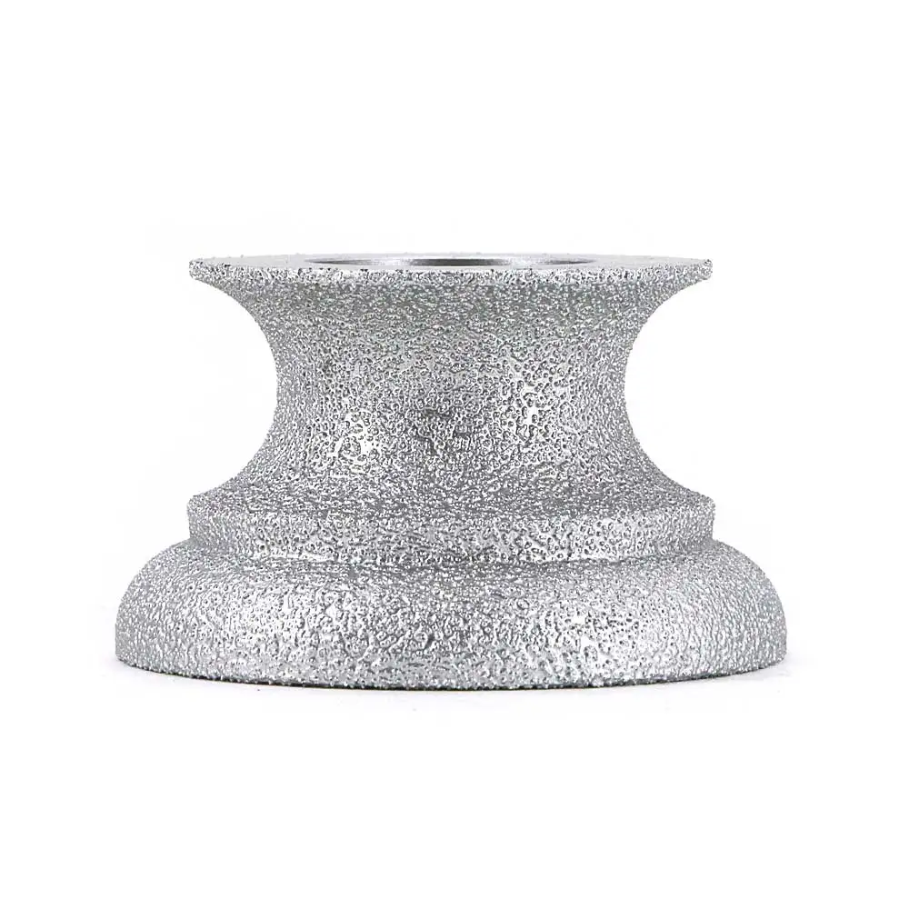 3 inch Brazing diamond grinding wheel of Dragon curve edge for quartz stone, marble, granite, ceramic, artificial stone GJ023