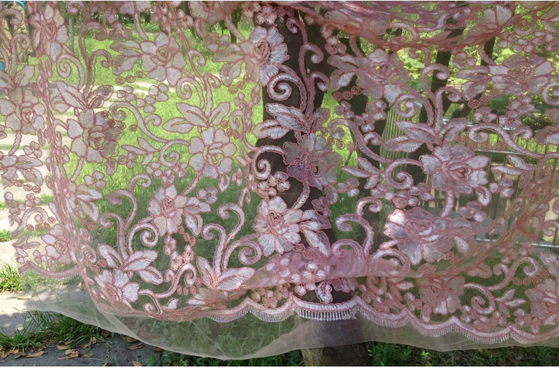 Розовая африканская Высококачественная кружевная ткань для платья, французское свадебное швейцарское кружево, Diy нигерийская кружевная ткань для вечернего платья