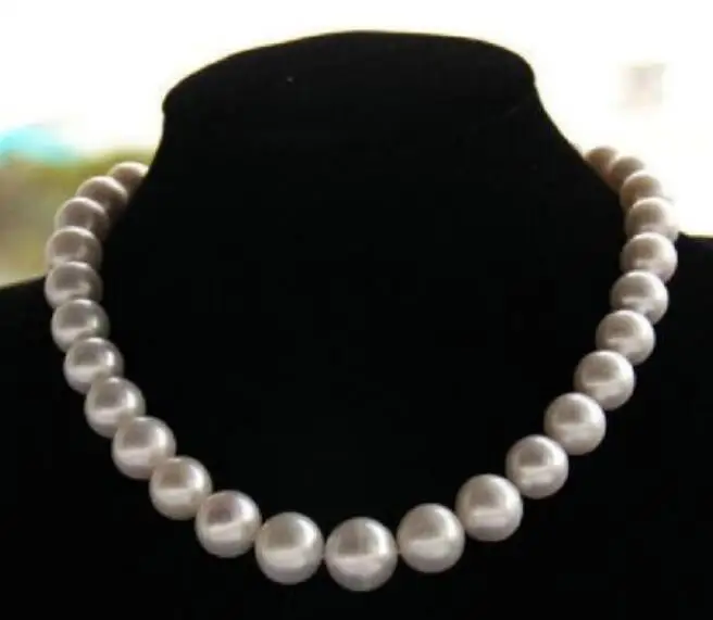 

free shipping >>>>noble jewelr 10-11mm natural tahitian south sea white pearl necklace 45cm 14k
