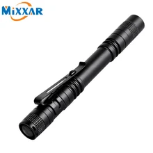 zk25 Dropshipping Pen Light Portable Mini LED Flashlight Torch XPE-R3 Flash  Hunting Camping Lamp By 2xAAA battery