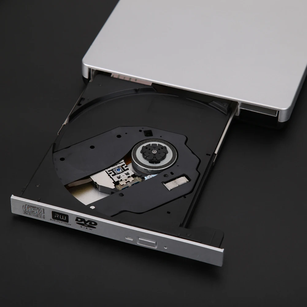 

New USB 3.0 Slim External CD-RW DVD+-RW DVD-RAM Burner Drive Writer For Laptop PC Wholesale