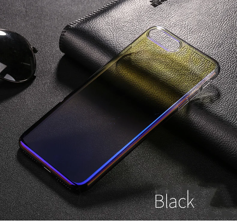 Baseus Gradient Color Cases For iPhone 7 Case Transparent Plastic Back Cover Case For iPhone 6 6s 7 Plus Capinha Couque          (16)