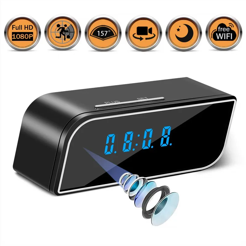 

Wifi Camera ip mini Camera Wireless 1080P HD Camera Alarm Clock Camera wifi Night Vision espia micro cam Camcorder WiFi Video