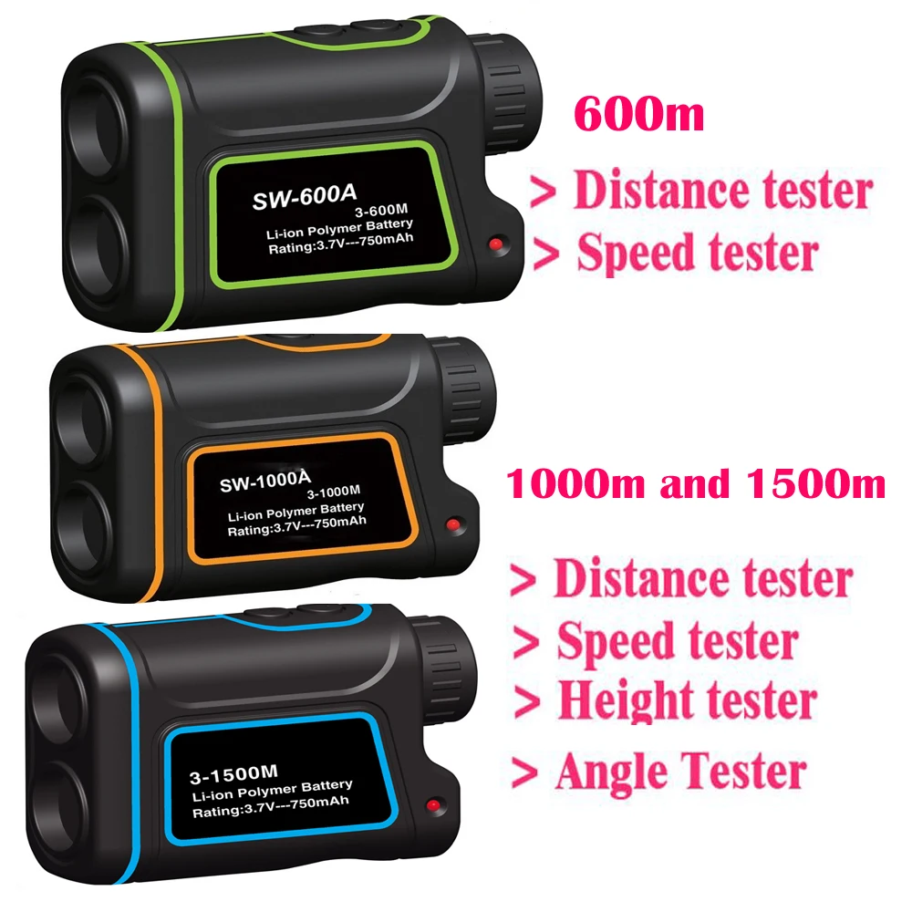 SNDWAY 600m 1000M Monocular metre 1500m Laser Rangefinder for hunting