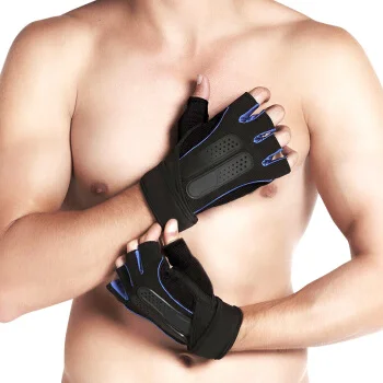 

Gym Body Building Training Sports Fitness WeightLifting Gloves Men Women Crossfit Workout Bodybuilding Half Finger Hand Protect