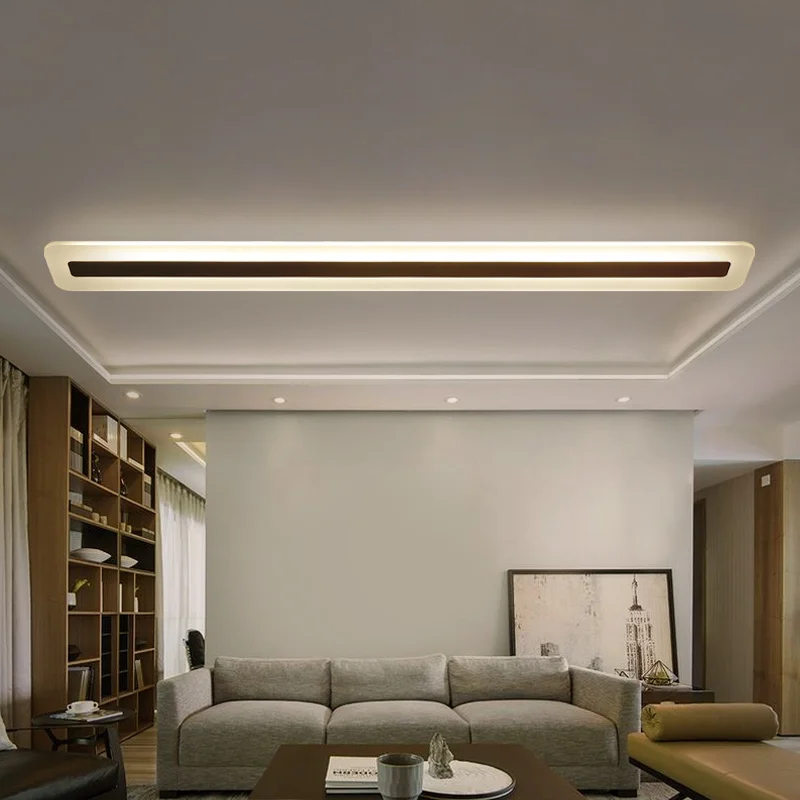 Минимализм прямоугольник современные светодиодные потолочные лампы для гостиной спальни белый Потолочный светильник для кухни lamparas de techo светильники
