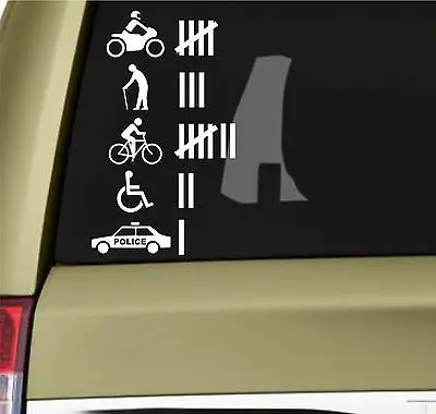 Смешные хиты ДТП графа виниловая наклейка JDM Humour шутка розыгрыш автомобиль